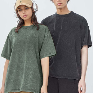 Camiseta de Manga Corta para Hombre, 220g, Estilo Oversize, Personalizada con Impresión DTG Puff, Lavado Vintage, Color Negro, Cuello Redondo, Casual - Product Image 3