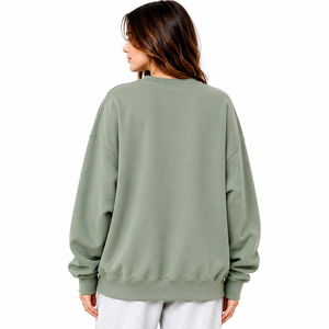 Manufacturer OEM Wholesale Florals Design Cotton Women's <b>Hoodies</b> <b>Lightweight</b> Pastel Graphic Pullover Casual Loose Sweatshirts - Product Image 2