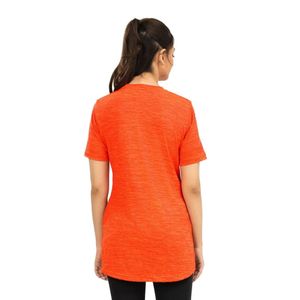 เสื้อยืดคอกลมแขนสั้นสีส้มสำหรับผู้หญิง ชายเสื้อโค้ง ทรงลำลอง สวมใส่สบาย เหมาะสำหรับทุกวัน เสื้อเบสิค น้ำหนักเบา แฟชั่นฤดูร้อนสำหรับผู้หญิง - Product Image 6