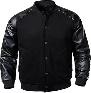 Chaqueta Varsity Clásica, Chaquetas Letterman Elegantes para Hombres y Mujeres, Ropa Deportiva Escolar, Ropa Casual de Calle, Precio Económico, Venta al Por Mayor - Product Image 2