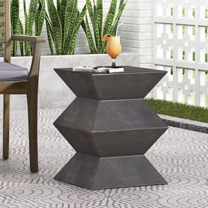 Lightweight <b>Outdoor</b> Concrete <b>Side</b> <b>Table</b> for <b>Outdoor</b> Living - Product Image 4