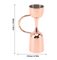 Jigger doseur à vin en cuivre de qualité supérieure, personnalisable avec logo, outils de barman au prix le plus bas