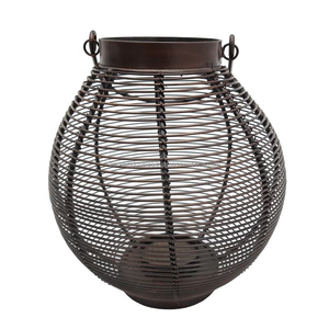 Bougeoirs de haute qualité-Lanterne de bougeoir géométrique en fil de métal en fer pour la décoration intérieure - Product Image 3