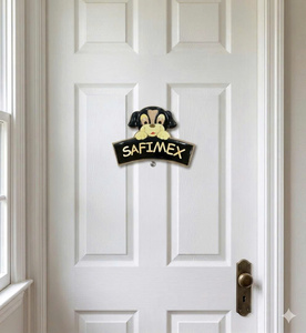 Customize <b>Door</b> Plaques Wooden Plaques Wall Hanging Cartoon Decorate Kids Intarsia Woodcraft Painted Colors For Souvenir Vietnam - Product Image 3