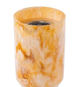 Quemador de incienso de lujo de resina de mármol ámbar, Mabkhara, quemador de incienso árabe Oud, decoración para el hogar con fragancia. - Product Image 3