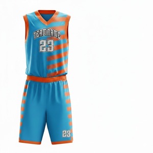 Conjunto de Uniformes de Baloncesto Personalizados Unisex 2026 con MOQ Bajo, Impresos, 100% Poliéster, Transpirables, que Absorben la Humedad y Antibacterianos para Equipos - Product Image 2