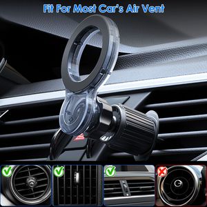 Support de téléphone magnétique pour voiture à rotation 360 degrés, compatible avec MagSafe pour iPhone 12 13 1, fixation sur grille d'aération, mains libres - Product Image 6