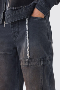 High Quality Custom Washed Denim <b>Jeans</b> Men's Casual Straight Classic Fit <b>Embroidered</b> Hip Hop Vintage Winter Breathable Trousers - Product Image 3