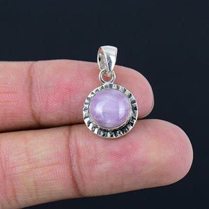 Natural Gemstone Pendants 3A Quality Top Quality Kunzite Gemstone 925 Sterling <b>Silver</b> Pendant Necklace Engagement Gift - Product Image 3