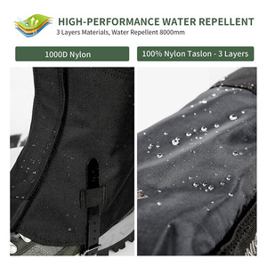 Wholesale Waterproof 1000D Nylon Leg Gaiters | Durable Snow Boot Covers | Outdoor Hiking Hunting <b>Skiing</b> Gear - Product Image 2