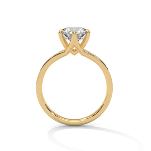 GRA Certified Brilliant Round Cut Lab Grown <b>Diamond</b> <b>Ring</b> In 14K Yellow Gold Hidden Halo Trendy All-Time Favorite Timeless <b>Ring</b> - Product Image 3