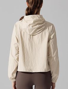 OEM Color Block Windbreaker Jacket Manufacturer Women's Lightweight Sports Windbreaker Jacket Waterproof Hooded Windbreaker - Product Image 2