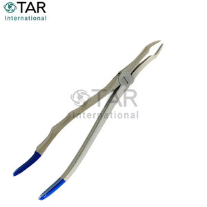 Forceps d'extraction dentaire # Forceps d'extraction radiculaire 845 avec embout en TC à prise dentelée, instruments orthodontiques médicaux - Product Image 6
