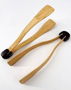 Pinces à salade en bois de conception indienne haut de gamme, faible MOQ, produit personnalisé, fabricant et grossiste - Product Image 1