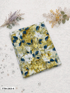 Tissu en polyester imprimé floral, largeur 58/60 pouces, poids moyen, tissé, textile d'ameublement TTH-263-1 - Product Image 6