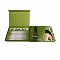 Boîte d'emballage de luxe haut de gamme écologique et recyclable pour ensemble de 3 bougies carrées, en carton rigide avec doublure en éponge et gaufrage mat