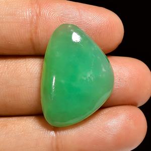 Cabujón de piedras preciosas sueltas de crisoprasa natural al por mayor, forma de mezcla suave para la fabricación de joyas - Product Image 1