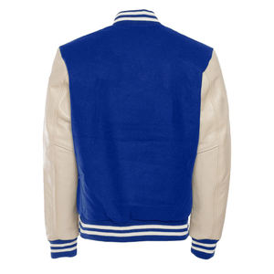 เสื้อแจ็คเก็ตวาร์ซิตี้ฤดูหนาวสำหรับผู้ชายไซส์ใหญ่ คอตั้ง ปักโลโก้ด้านหน้า ผ้าขนสัตว์คุณภาพสูง-ขายส่ง - Product Image 2