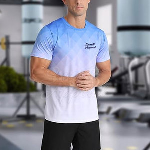 Camisetas Deportivas para Hombre, Tejidas en Spandex/Poliéster, de Secado Rápido, Transpirables y Ligeras para Gimnasio, Entrenamiento, Running y Fitness - Product Image 3