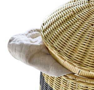 Novelty Bumblebee Shaped Wicker <b>Storage</b> Basket Handcrafted Rattan Laundry Hamper Creative Animal Toy <b>Box</b> for <b>Kids</b> Nursery - Product Image 3