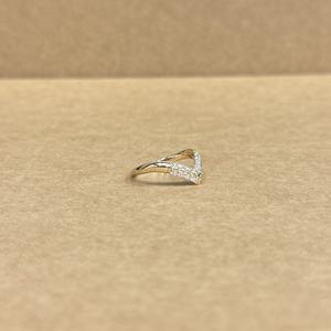 Anillo de Diamantes Cultivados en Laboratorio, Redondos, de Oro Blanco Premium, LGD 0.43CT, con Piedras Laterales, Elegante, para Mujer, Joyería de Lujo para Bodas y Fiestas - Product Image 5