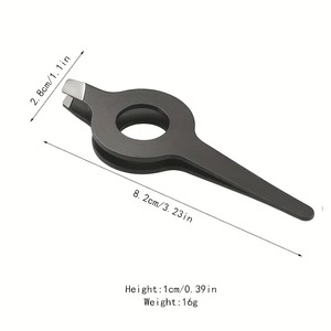 Pinzas Profesionales Personalizadas de Acero Inoxidable con Punta Recta, Mango Hueco, Duraderas, Ligeras y Precisas para Dar Forma a las Cejas - Product Image 1
