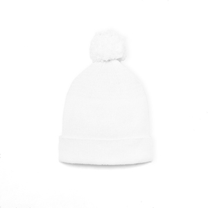 Bonnet unisexe en coton tricoté vert sauge avec pompon, couleur unie, style mignon et décontracté, respirant, pour bébé et tout-petit, idéal pour l'hiver - Product Image 5