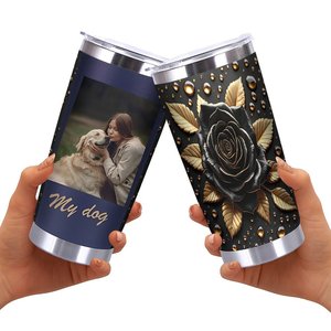 Stainless Steel Tumbler 20oz Double Wall Insulated Drinkware Modern Straight Mug For Cold <b>Hot</b> Beverages - Product Image 2