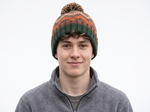 Gorro de Punto a Rayas para Hombre, 100% Acrílico, Tejido a Mano, Gorro de Invierno para Adultos, Uso Casual al Aire Libre, con Pompón en la Parte Superior - Product Image 5