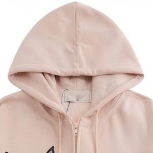 OEM Vente en gros très demandée : Sweat à capuche personnalisé pour femme en molleton 100% coton, style streetwear hiver, uni, décontracté, anti-plis, brodé, effet délavé - Product Image 6