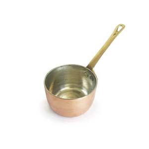 Casserole miniature en cuivre faite à la main, poêle à sauce, poignée en cuivre, design moderne, antiadhésive, compatible gaz et induction, passe au lave-vaisselle - Product Image 5