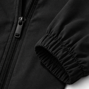 Unisex <b>Black</b> <b>Windbreaker</b> Tracksuit Lightweight Windproof Sportswear Jogging Custom Logo OEM MADE BS Reversible Eco-Friendly - Product Image 4