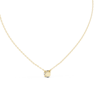 Collar Solitario de Oro Sólido de 14K con Diamante Cultivado en Laboratorio de Corte Redondo, Diseño Floral, 0.20-2.00CT DEFVVS, Certificado IGI, Joyería de Moda ODM - Product Image 5