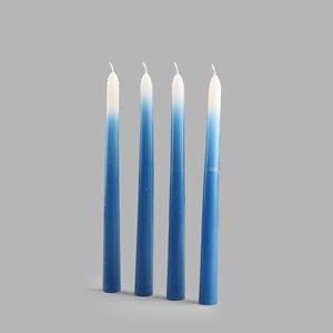 Velas Cónicas Azul Océano Ombre – Set Premium al por Mayor Ideal para bodas, hoteles, restaurantes - Product Image 3