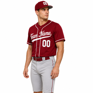 Maillot de sport souple en tissu moderne pour l'entraînement régulier et les matchs actifs, offrant une grande liberté de mouvement pour les joueurs de baseball. - Product Image 4