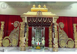 Panel Decorativo Dorado para Bodas Indias, Decoración Moderna, Simple y Duradera para Escenarios - Product Image 4