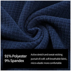 Proveedor de Ropa Deportiva al por Mayor, Sudaderas con Cierre de Cremallera de Alto Rendimiento OEM, Fabricadas en Poliéster Terry, Chaqueta de Gimnasio con Cierre de 1/4 - Product Image 2
