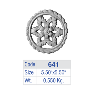 Panel de barandilla de aluminio Acanthus Star para balcón, con borde de hierro fundido trenzado, inserto de valla, barandilla de lujo para villa, cresta circular - Product Image 6