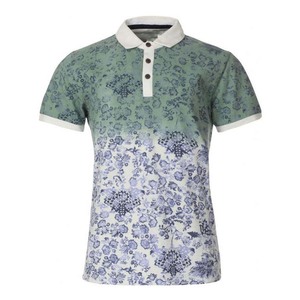 Chemise décontractée pour homme à manches courtes, col montant, en tissu polaire, boutonnée, respirante, très élastique, coupe ajustée - Product Image 2