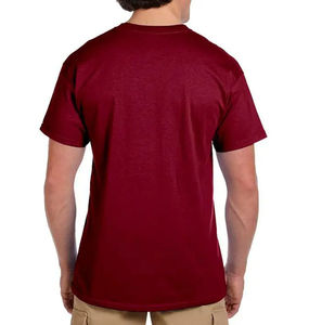 เสื้อยืดผู้ชายสีพื้นทันสมัย ระบายอากาศได้ดี เหมาะสำหรับใส่เป็นทางการ ผลิตจากโพลีเอสเตอร์/คอตตอน ราคาถูก ขั้นต่ำในการสั่งซื้อน้อย - Product Image 6