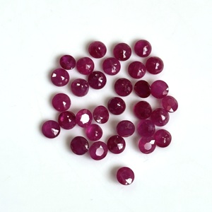 Rubíes naturales de Mozambique de 2MM, 3MM y 4MM, corte redondo, piedras preciosas sueltas, grado AAA, piedra de rubí natural para la fabricación de joyas, precio al por mayor. - Product Image 3