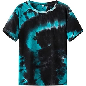 Camiseta Tie Dye Transpirable 100% Algodón, Camisetas Largas para Chicas con Tinte Degradado, Camisetas Personalizadas de Algodón Estilo Hip Hop Streetwear, Camiseta Tie Dye OEM - Product Image 1