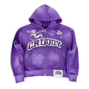 Sudadera con Capucha Extra Grande de Forro Polar para Hombre, Transpirable, Cómoda para Uso Diario, con Capucha Ajustable, Diseño Sólido, Varias Tallas - Product Image 1