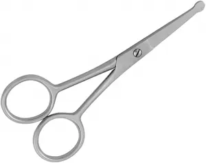 Professional Stainless Steel Cuticle Safety Scissor | Best Quality for Manicure Nose Ear Hair and Beards