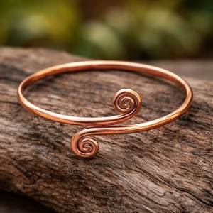 Vintage Pure Copper <b>Bracelet</b> Adjustable Open Cuff Design Handmade Jewelry For Everyday Comfortable Wear - Product Image 6