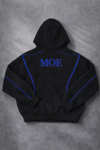 Sweat-shirts à capuche zippés pour hommes, poids lourd, avec passepoil contrastant, en molleton de coton, fabrication OEM en gros, vêtements streetwear - Product Image 4