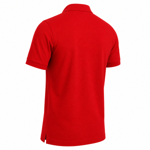 Polo Premium Homme Manches Courtes Classique en Piqué Décontracté Tenue de Travail Haut de Golf Uni Vêtement de Sport Confortable Sans Marque - Product Image 5