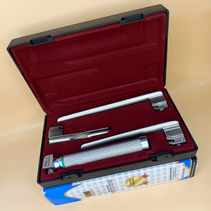 LAPA-737840-5-3 ชุดเครื่องมือส่องกล่องเสียงมิลเลอร์ไฟเบอร์ออปติก 3 ใบมีด 1-2-3 พร้อมด้ามจับสำหรับเด็ก คุณภาพพรีเมียม ใบมีดสแตนเลสแบบใช้ซ้ำได้ - Product Image 2