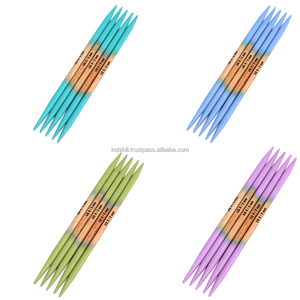 Agujas de tejer para principiantes DPN de doble punta de 8 pulgadas (20 cm) (Juego de 5) de bambú natural, tamaño US 10 (6 mm) - Product Image 5