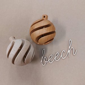 Premium Wooden Christmas Tree <b>Ornaments</b> Handmade Custom Printed Holiday Hanging Pendants Eco Friendly Modern Xmas Decorations - Product Image 1